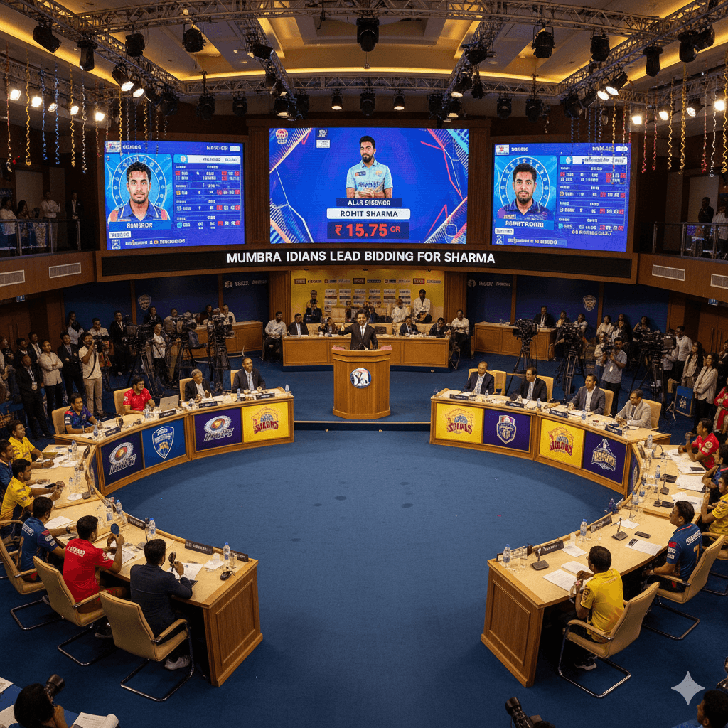 Dynamic sports action and auction graphics